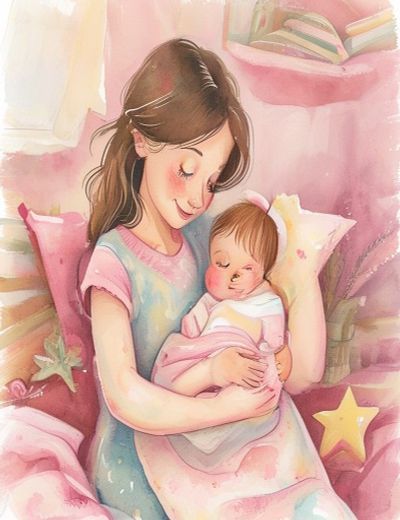 Buchcover „Das neue Baby“ für Sophie