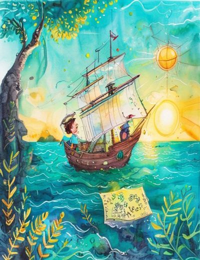 Buchcover „Die Schatzkarte“ für Theo